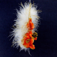 De Carlini Italian Ornaments Marabout Tail Squirrel - - SBKGifts.com