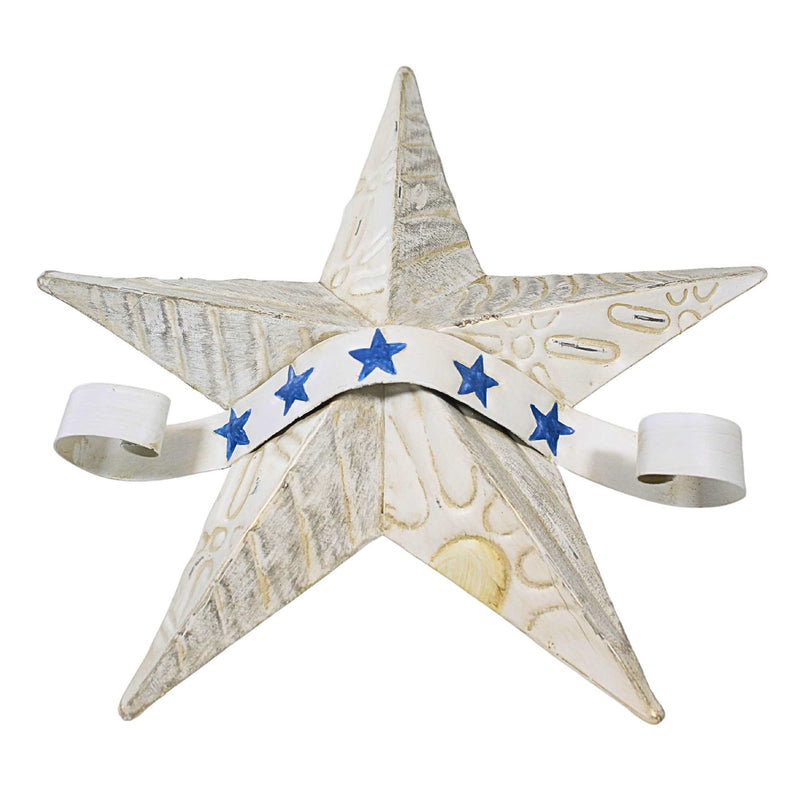 9.00 Inch Patriotic Barn Star Hanging Free Standing  Rivers End 4056933 (32061)