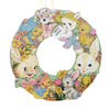 (32332) Easter Vintage Easter Wreath, 14.75 Inch, Bunny Chicks Flowers 34805