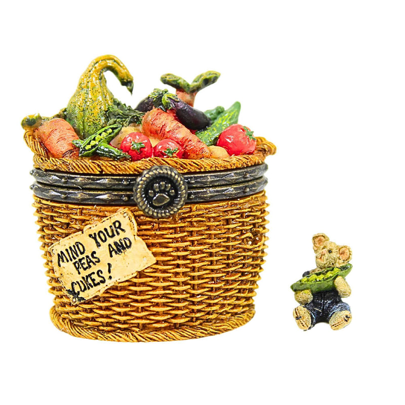 (Fub3237) Fixer Upper Tillie's Veggie Basket With Peapod Mcnibble, 2.00 Inch, Treasure Box  1E Fub392132