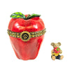 (3241) Boyds Bears Resin Miss Macintoshs Apple W/ Corey, 1.75 Inch, Treasure Box 392152