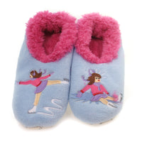 (32425) Snoozies Classic Splitz Ice Skater Medium, 3.00 Inch, Non-Slip Comfy Warm Wcszzeb Med