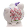 (32468) Child To Cherish Fancy Fairy Castle Piggy Bank, 7.75 Inch, Crown Money Saver 36847