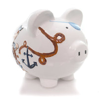 (32469) Child To Cherish Pirate Piggy Bank, 7.75 Inch, Money Saver 36867