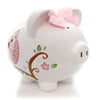 (32470) Child To Cherish Pink Dotted Owl Piggy Bank, 7.75 Inch, Money Saver Butterfly 36837