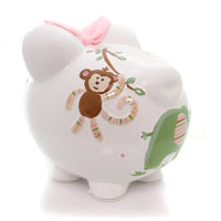 Child To Cherish Pink Tropical Punch Piggy - - SBKGifts.com