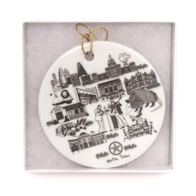 Holiday Ornaments Austin, Texas Flat Ornament - - SBKGifts.com