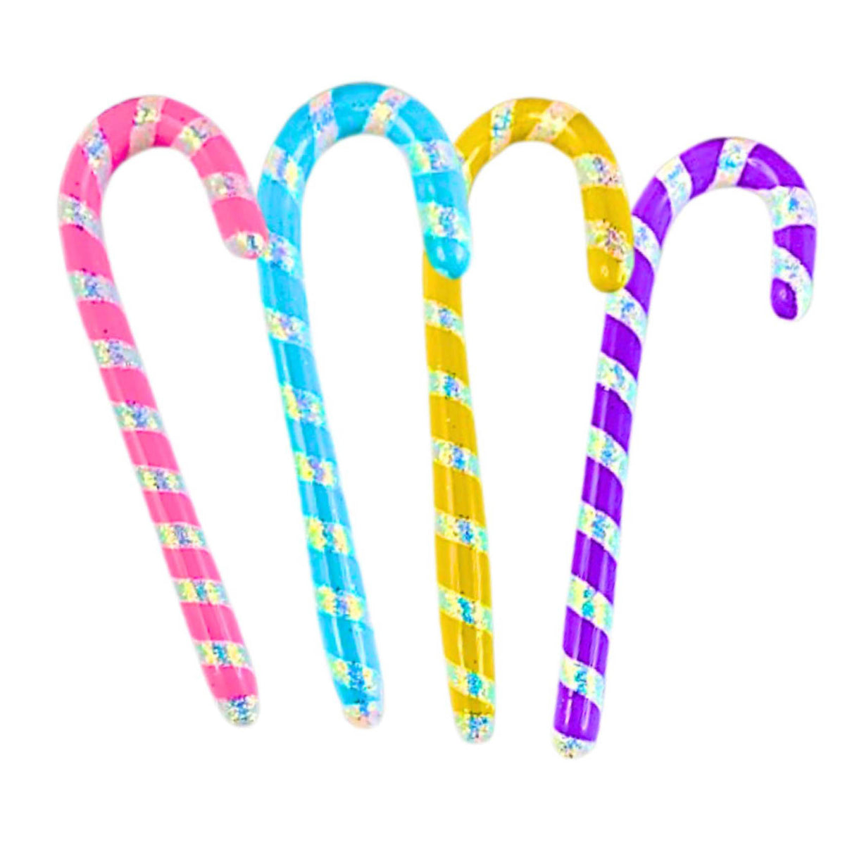 (63906) Pre-Order The Ornament King Pastel Canes 4Pc Set, 7.00 Inch, Candy Cane Sweets Ornament Set 48025 Set