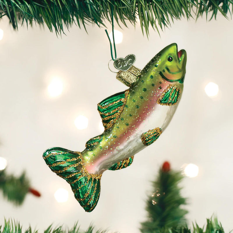 Old World Christmas Alpine Rainbow Trout - - SBKGifts.com