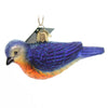 (33145) Old World Christmas Western Bluebird, 2.00 Inch, Ornament Happiness Blessings 16112