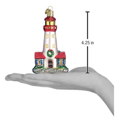 Old World Christmas Lighthouse. - - SBKGifts.com