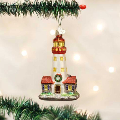 Old World Christmas Lighthouse. - - SBKGifts.com