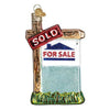 (33162) Old World Christmas Realty Sign, 4.00 Inch, Ornament Houses For Sale Sold 36203