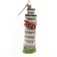 (33194) Old World Christmas Leaning Tower Of Pisa, 5.50 Inch, Ornament Italy 20055