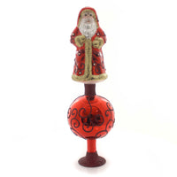 (33404) Inge Glas Exquisite Nikolaus Tree Topper, 12.25 Inch, Free Standing Finial 10015S017