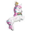 (33473) Old World Christmas Prancing Unicorn, 4.25 Inch, Mythical Similar Horse 12472