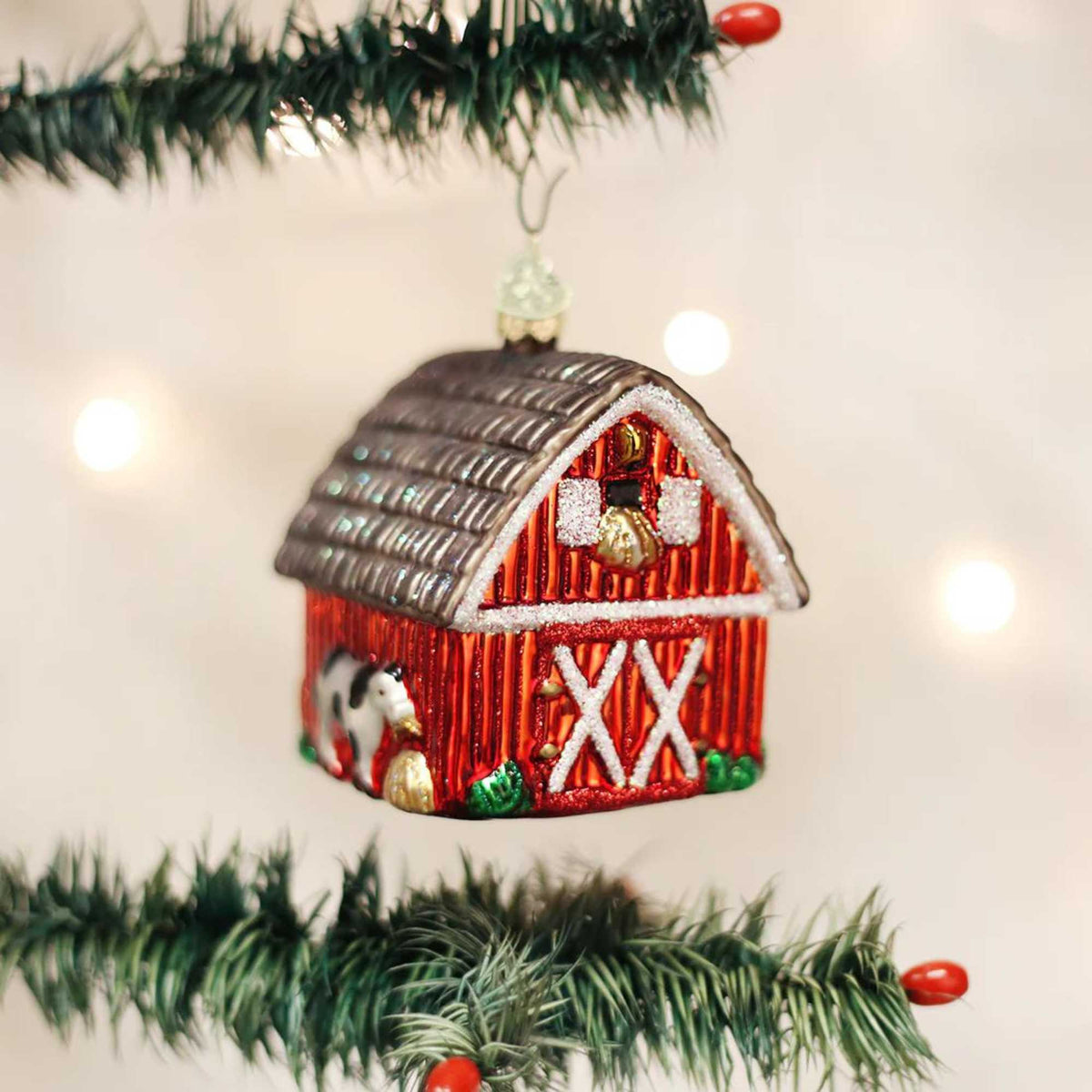 Old World Christmas Barn - - SBKGifts.com