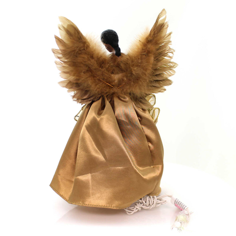 Tree Topper Finial Dark Hair Angel Treetopper - - SBKGifts.com