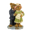 (3377) Boyds Bears Resin James & Kathleen With Baby Blessings, 4.25 Inch, Christening Bearstone 228434