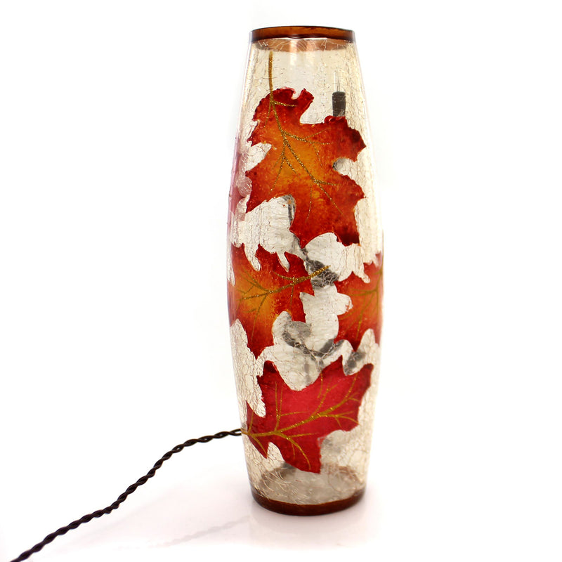 12.00 Inch Fall Leaves Vase Electric Crackled Btf7209 (34229)