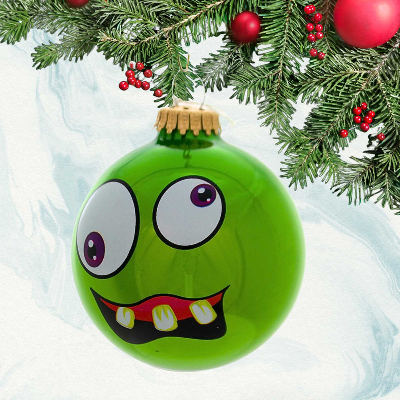 Christmas By Krebs Monster Faces Ball Ornament - - SBKGifts.com