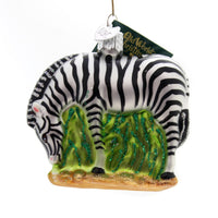 (34352) Old World Christmas Zebra, 3.00 Inch, Ornament African Stripes 12051