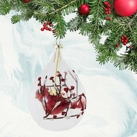 Enesco Cardinal In Teardrop Ornament - - SBKGifts.com