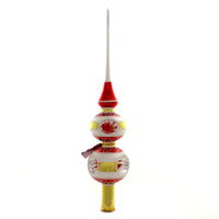 (34819) Tree Topper Finial Red & Gold Reflector, 12.00 Inch, Tree Topper Christmas 10027061