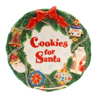 (3485) Christopher Radko Workshop Wonderland Plate, 9.25 Inch, Christmas Home Holidays Cookie 2011062