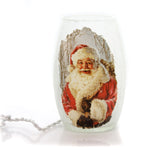 5.00 Inch Santa Lighted Vase Claus Christmas Woods Dgs7204 (35152)