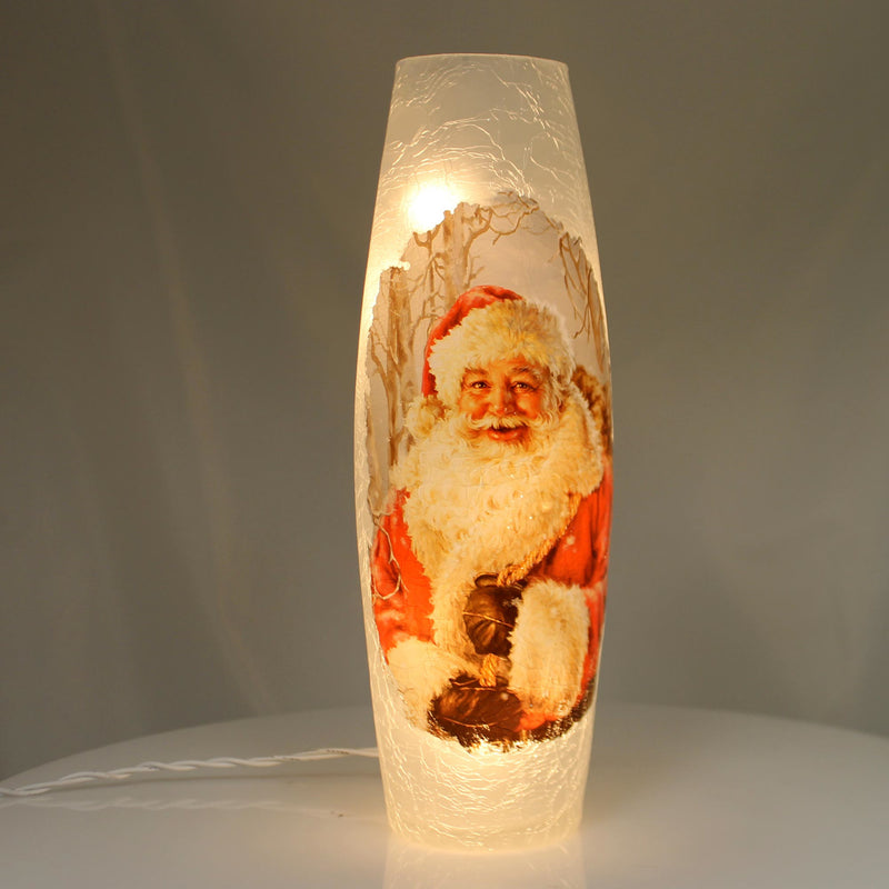 Stony Creek Santa Lighted Tall Vase - - SBKGifts.com