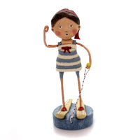 (36173) Lori Mitchell Ski Babe, 6.00 Inch, Figurine Summer Lake Water Boat 11081