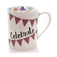 (36230) Tabletop Celebrate Glitter Mug, 4.50 Inch, Our Name Is Mud 6001217