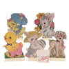 (36641) Easter Retro Easter Stand Ups, 4.75 Inch, Bunny Chicks Lamb 34798