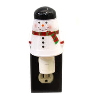 (36697) Christmas Snowman Acrylic Nightlight, 5.50 Inch, Light Color Change 156695