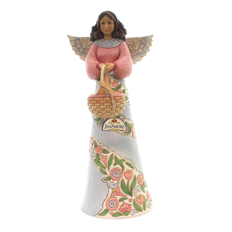 20.00 Inch Angel With Basket Garden Statue Heartwood Creek 6001600 (36742)