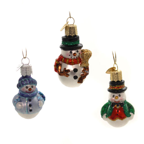 Old World Christmas Mini Snowman Set - - SBKGifts.com