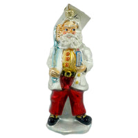 (3675) Christopher Radko Santa Floss, 6.50 Inch, Ornament Dentist Christmas 101980