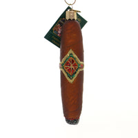 (36816) Old World Christmas Cigar, 5.25 Inch, Ornament Tobacco Smoke 32013