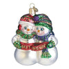 (36818) Old World Christmas Best Friends, 4.50 Inch, Ornament Snowmen 24008