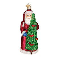 (36823) Old World Christmas Santa With Calling Birds, 5.25 Inch, Ornament St Nichols 40196