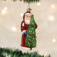 Old World Christmas Santa With Calling Birds - - SBKGifts.com