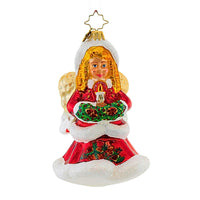 (36919) Christopher Radko Company On The Wings Of Christmas, 5.25 Inch, Angel Candle 1019481