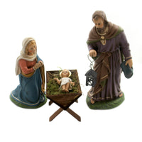 (37125) Marolin Holy Family Set Of 4, 5.00 Inch, Nativity Germany Mary Joseph 40360