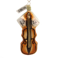 (37373) Inge Glas Violin Ornament, 5.25 Inch, Christmas Music Wooden String 10081S018