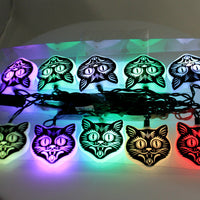 Kurt S. Adler Black Cat Mask Led Light Set - - SBKGifts.com