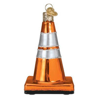 (37597) Old World Christmas Cone, 3.50 Inch, Construction Ornament 36237