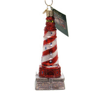 (37613) Old World Christmas White Shoal Lighthouse, 5.00 Inch, Mackinaw 20103