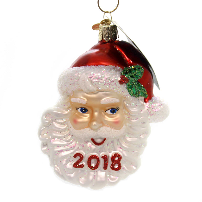 (37615) Old World Christmas 2018 Nostalgic Santa, 4.25 Inch, St Nick Ornament 40301