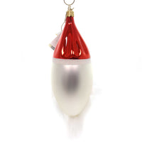 De Carlini Italian Ornaments Oblong Santa Face - - SBKGifts.com